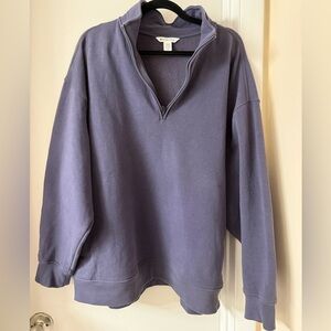 Athleta Forever Fleece 1/4 Zip in Twilight XL